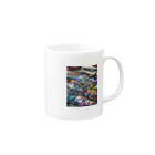 ○○の不思議のパレットの不思議 Mug :right side of the handle