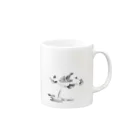 27月の創蔵の蓮に蛙01 Mug :right side of the handle