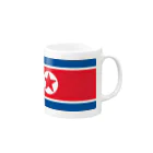 お絵かき屋さんの北朝鮮の国旗 マグカップの取っ手の右面
