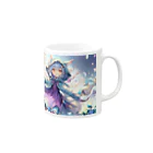 はるちゃん|AIイラスト垢のかわいいゴースト Mug :right side of the handle