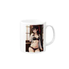 inoken_のカワイイ下着女子 Mug :right side of the handle