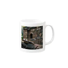 TakeKAKEの国外逃亡をはかる蛇 Mug :right side of the handle