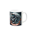 _Aloha_のskull 4 Mug :right side of the handle