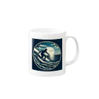 k_kymsnのサーフボーイ Mug :right side of the handle