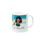 みんなのアロハちゃんのみんなのアロハちゃん（レインボー） Mug :right side of the handle