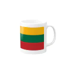 お絵かき屋さんのリトアニアの国旗 マグカップの取っ手の右面