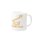 ゆるいTシャツ屋 辻本築研のモメンタム Mug :right side of the handle