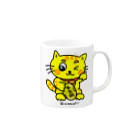 にゃんぴーの招き猫にゃんぴー🐱💛 Mug :right side of the handle