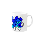 ノラうさきゅん☆の魚介類くん Mug :right side of the handle