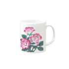 RetrowaveFlowerのRetrowaveFlower-薔薇(ピンク)- Mug :right side of the handle