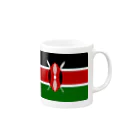 お絵かき屋さんのケニアの国旗 マグカップの取っ手の右面