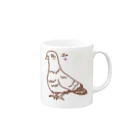 ムエックネの恋をした鳩 Mug :right side of the handle