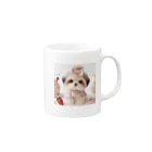 koumeiのかわいい子犬 Mug :right side of the handle