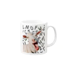 うりぼうのヤギの猫ミーム Mug :right side of the handle