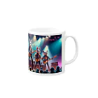 ANIMAL HEROES -musical band-のワイルドロックフェスタ - ダンシングアニマルズ Mug :right side of the handle