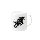 JBの水墨牛 Mug :right side of the handle