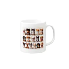 wankoyの16匹のワンちゃん Mug :right side of the handle