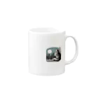 ネコネコの窓際のねこ Mug :right side of the handle