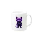 メロンパン猫の宇宙に連れてってくれる猫 Mug :right side of the handle