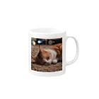 IKEDAYAの寝ている猫 Mug :right side of the handle