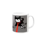 ペコりんショップの柴犬散歩拒否 Mug :right side of the handle