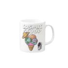 Stylo Tee Shopの宇宙ようなでかスクープ Mug :right side of the handle