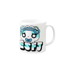 ムラサキゲジゲジのオンラインショップの16性格タコちゃんず ESFJ Mug :right side of the handle