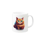 M@designartのぽんぽんデブ猫 Mug :right side of the handle