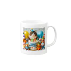 Y m @Y's shopのHappy Birthday🎂 Mug :right side of the handle