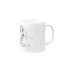 PAW WOW MEOWのおとぼけラビット Mug :right side of the handle