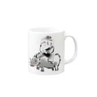 坊さん玩具工房の犀の角（ノーマルver.） Mug :right side of the handle
