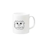 ペーパーストアの癒し犬たけちゃん Mug :right side of the handle