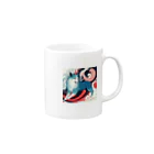 Tarionのうきよ犬7 Mug :right side of the handle