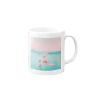 Leomatsuraのウォーターガーベラ Mug :right side of the handle