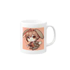 潮風のうさぎちゃん Mug :right side of the handle