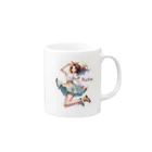 riopara0777のPOSITIVE GIRL Mug :right side of the handle