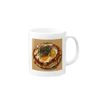 AQUAMETAVERSEの目玉焼きを乗せたお好みモダン焼き　kouchan 1616 Mug :right side of the handle