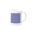 〇△□のお店のシンプルドットデザインシリーズ１ Mug :right side of the handle