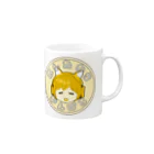 ぽっぽこゲーミングふくやさんの明日から頑張るぽっぽこ Mug :right side of the handle