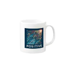 ねこにんじゃショップのPOSITIVE 2nd マグカップの取っ手の右面