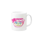 tomorhythmの髪が短いおんな " カエルにんげん  " Mug :right side of the handle