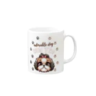 furebuhi　clubのadorable dog　SHIH TZU　（シーズー） Mug :right side of the handle