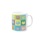 でんぼうのねこがいっぱいいる Mug :right side of the handle