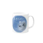 Hide_seekの真剣な時に観る星：シリウス Mug :right side of the handle