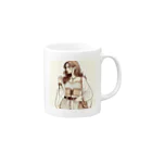 room-chaconneの寺町通りの貴子 Mug :right side of the handle