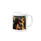 幻想都市の炎のドラゴン Mug :right side of the handle