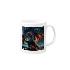 幻想都市の星空のドラゴン Mug :right side of the handle