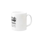 ひよこのもり工房のDENSHA　DAISUKI（淡色用） Mug :right side of the handle