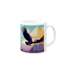 asuto_20のドット絵のコンドル Mug :right side of the handle