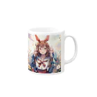 GIRLS STYLE*【GS】の癒やし系のうさ耳少女 Mug :right side of the handle